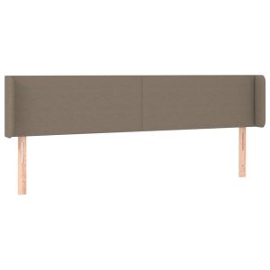 Wezgłowie Taupe 163 x 16 x 78/88 cm Tkanina vidaXL 523374 Wezgłowie Taupe 163 x 16 x 78/88 cm Tkanina vidaXL 523374