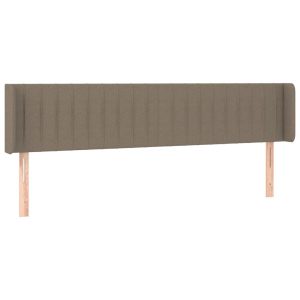 Wezgłowie Taupe 163 x 16 x 78/88 cm Tkanina vidaXL 532435 Wezgłowie Taupe 163 x 16 x 78/88 cm Tkanina vidaXL 532435