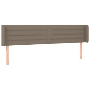 Wezgłowie Taupe 163 x 16 x 78/88 cm Tkanina vidaXL 532790 Wezgłowie Taupe 163 x 16 x 78/88 cm Tkanina vidaXL 532790