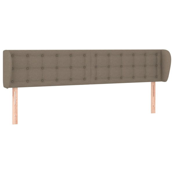 Wezgłowie Taupe 163 x 23 x 78/88 cm Tkanina vidaXL 521109