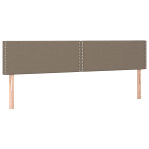Wezgłowie Taupe 180 x 5 x 78/88 cm Tkanina vidaXL 532545 Wezgłowie Taupe 180 x 5 x 78/88 cm Tkanina vidaXL 532545