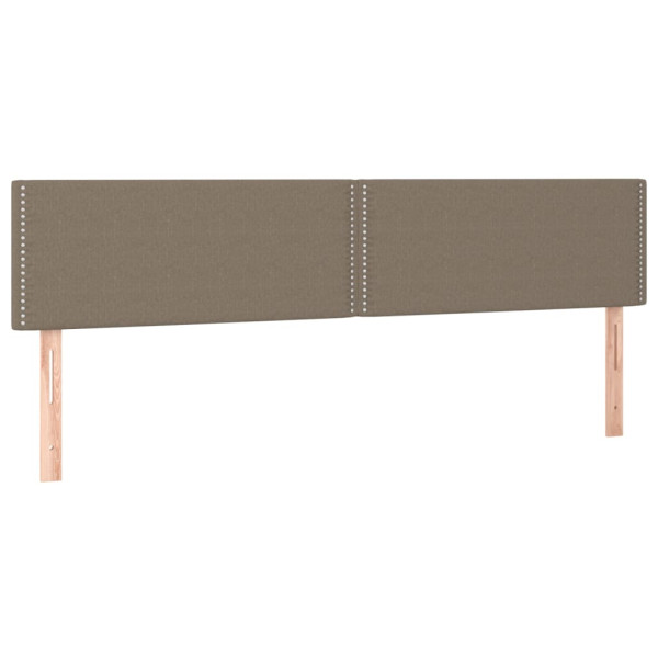 Wezgłowie Taupe 180 x 5 x 78/88 cm Tkanina vidaXL 532545