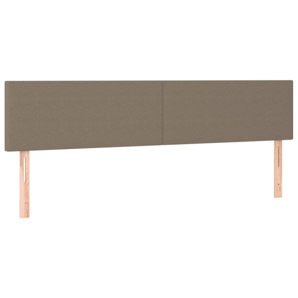 Wezgłowie Taupe 180 x 5 x 78/88 cm Tkanina vidaXL 535455