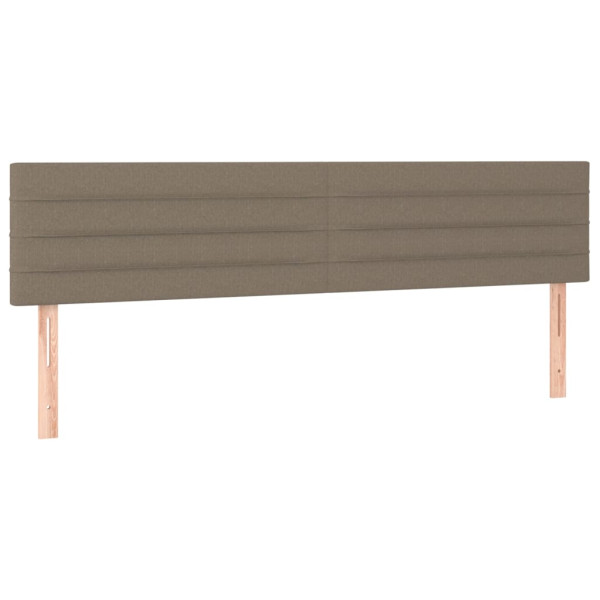 Wezgłowie Taupe 180 x 5 x 78/88 cm Tkanina vidaXL 535494