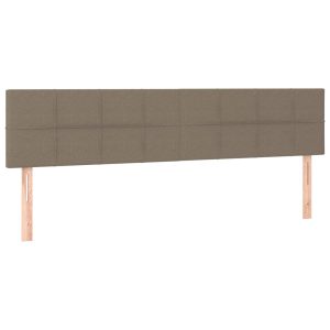 Wezgłowie Taupe 180 x 5 x 78/88 cm Tkanina vidaXL 523110 Wezgłowie Taupe 180 x 5 x 78/88 cm Tkanina vidaXL 523110