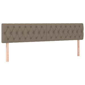 Wezgłowie Taupe 180 x 7 x 78/88 cm Tkanina vidaXL 533524 Wezgłowie Taupe 180 x 7 x 78/88 cm Tkanina vidaXL 533524
