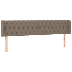 Wezgłowie Taupe 183 x 16 x 78/88 cm Tkanina vidaXL 521835 Wezgłowie Taupe 183 x 16 x 78/88 cm Tkanina vidaXL 521835