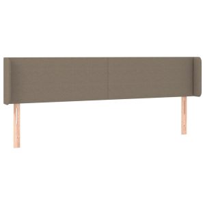 Wezgłowie Taupe 183 x 16 x 78/88 cm Tkanina vidaXL 532804 Wezgłowie Taupe 183 x 16 x 78/88 cm Tkanina vidaXL 532804