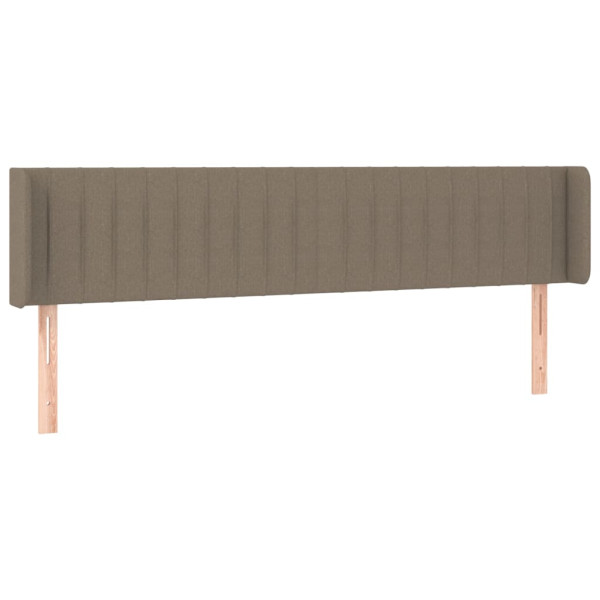 Wezgłowie Taupe 183 x 16 x 78/88 cm Tkanina vidaXL 379905
