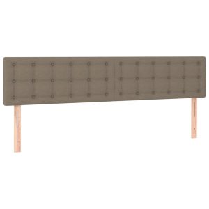 Wezgłowie Taupe 200 x 5 x 78/88 cm Tkanina vidaXL 532406 Wezgłowie Taupe 200 x 5 x 78/88 cm Tkanina vidaXL 532406