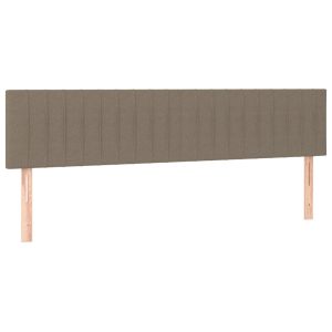 Wezgłowie Taupe 200 x 5 x 78/88 cm Tkanina vidaXL 532896 Wezgłowie Taupe 200 x 5 x 78/88 cm Tkanina vidaXL 532896