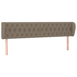 Wezgłowie Taupe 203 x 23 x 78/88 cm Tkanina vidaXL 536181 Wezgłowie Taupe 203 x 23 x 78/88 cm Tkanina vidaXL 536181