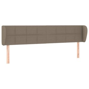 Wezgłowie Taupe 203 x 23 x 78/88 cm Tkanina vidaXL 521839 Wezgłowie Taupe 203 x 23 x 78/88 cm Tkanina vidaXL 521839