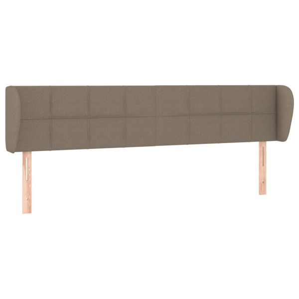 Wezgłowie Taupe 203 x 23 x 78/88 cm Tkanina vidaXL 521839