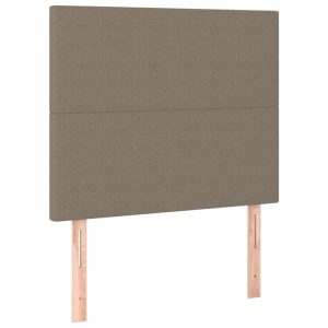 Wezgłowie Taupe 80 x 5 x 118/128 cm Tkanina vidaXL 535527 Wezgłowie Taupe 80 x 5 x 118/128 cm Tkanina vidaXL 535527