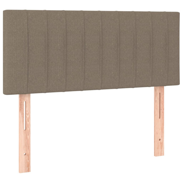 Wezgłowie Taupe 80 x 5 x 78/88 cm Tkanina vidaXL 616834