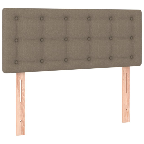 Wezgłowie Taupe 80 x 5 x 78/88 cm Tkanina vidaXL 523069