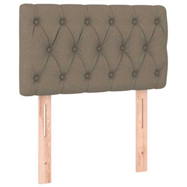 Wezgłowie Taupe 80 x 7 x 78/88 cm Tkanina vidaXL 535586