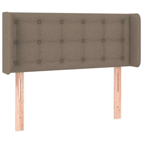 Wezgłowie Taupe 83 x 16 x 78/88 cm Tkanina vidaXL 523264