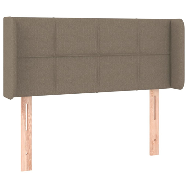 Wezgłowie Taupe 83 x 16 x 78/88 cm Tkanina vidaXL 533259