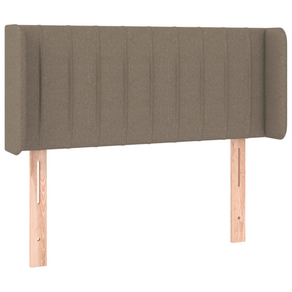 Wezgłowie Taupe 83 x 16 x 78/88 cm Tkanina vidaXL 379894