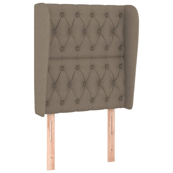 Wezgłowie Taupe 83 x 23 x 118/128 cm Tkanina vidaXL 379763