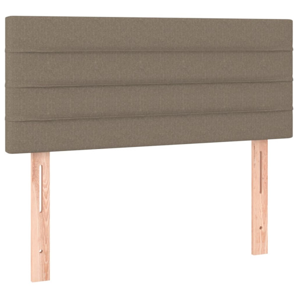 Wezgłowie Taupe 90 cm Tkanina Low vidaXL 379824