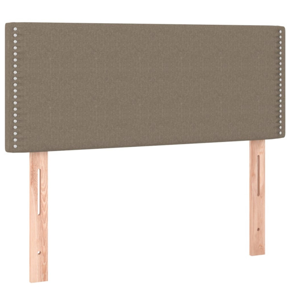 Wezgłowie Taupe 90 cm Tkanina Niski vidaXL 378100