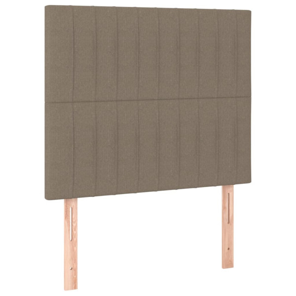 Wezgłowie Taupe 90 cm Tkanina Wysoki vidaXL 379968