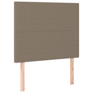 Wezgłowie Taupe 90 x 5 x 118/128 cm Tkanina vidaXL 523082 Wezgłowie Taupe 90 x 5 x 118/128 cm Tkanina vidaXL 523082