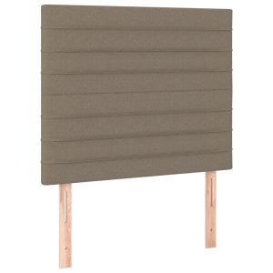 Wezgłowie Taupe 90 x 5 x 118/128 cm Tkanina vidaXL 517571 Wezgłowie Taupe 90 x 5 x 118/128 cm Tkanina vidaXL 517571