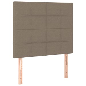 Wezgłowie Taupe 90 x 5 x 118/128 cm Tkanina vidaXL 535059 Wezgłowie Taupe 90 x 5 x 118/128 cm Tkanina vidaXL 535059