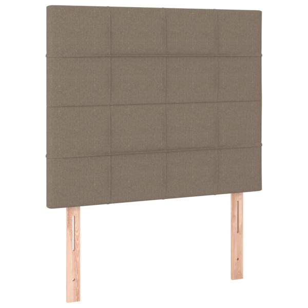 Wezgłowie Taupe 90 x 5 x 118/128 cm Tkanina vidaXL 535059