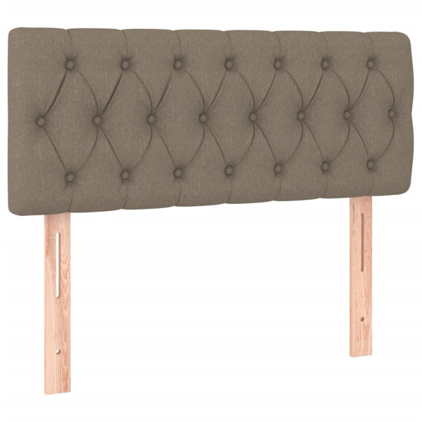 Wezgłowie Taupe 90 x 7 x 78/88 cm Tkanina vidaXL 527818