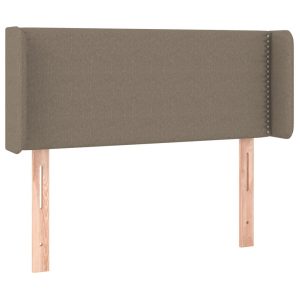 Wezgłowie Taupe 93 x 16 x 78/88 cm Tkanina vidaXL 379912 Wezgłowie Taupe 93 x 16 x 78/88 cm Tkanina vidaXL 379912