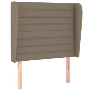 Wezgłowie Taupe 93 x 23 x 118/128 cm Tkanina vidaXL 380113 Wezgłowie Taupe 93 x 23 x 118/128 cm Tkanina vidaXL 380113