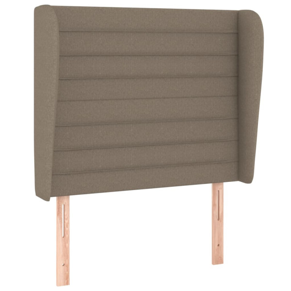 Wezgłowie Taupe 93 x 23 x 118/128 cm Tkanina vidaXL 380113