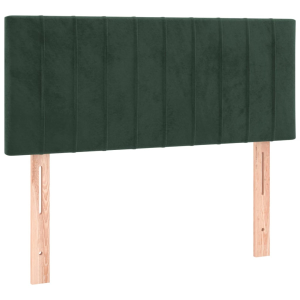 Wezgłowie Zielony 100 cm Aksamit Niski vidaXL 138380