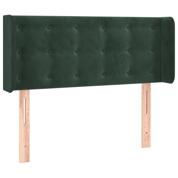 Wezgłowie Zielony 103 x 16 x 78/88 cm Aksamit vidaXL 379901