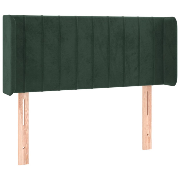 Wezgłowie Zielony 103 x 16 x 78/88 cm Aksamit vidaXL 532583