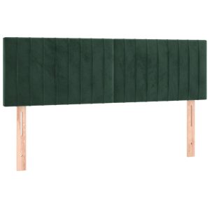Wezgłowie Zielony 144 x 5 x 78/88 cm Aksamit vidaXL 532484 Wezgłowie Zielony 144 x 5 x 78/88 cm Aksamit vidaXL 532484