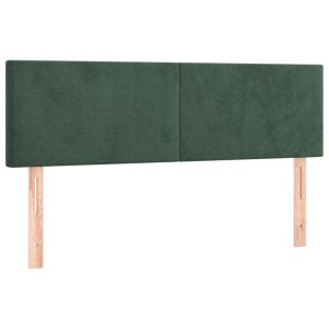 Wezgłowie Zielony 144 x 5 x 78/88 cm Aksamit vidaXL 533152 Wezgłowie Zielony 144 x 5 x 78/88 cm Aksamit vidaXL 533152