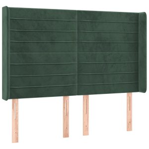 Wezgłowie Zielony 147 x 16 x 118/128 cm vidaXL 532998 Wezgłowie Zielony 147 x 16 x 118/128 cm vidaXL 532998