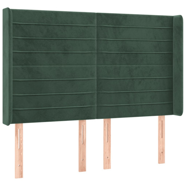 Wezgłowie Zielony 147 x 16 x 118/128 cm vidaXL 532998