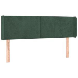 Wezgłowie Zielony 147 x 16 x 78/88 cm Aksamit vidaXL 533125 Wezgłowie Zielony 147 x 16 x 78/88 cm Aksamit vidaXL 533125