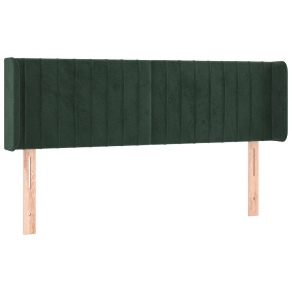 Wezgłowie Zielony 147 x 16 x 78/88 cm Aksamit vidaXL 521161