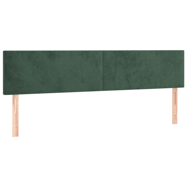 Wezgłowie Zielony 160 cm Aksamit Low vidaXL 380870