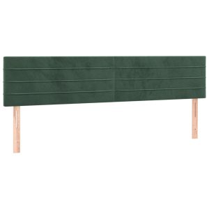 Wezgłowie Zielony 160 x 5 x 78/88 cm Aksamit vidaXL 535600 Wezgłowie Zielony 160 x 5 x 78/88 cm Aksamit vidaXL 535600