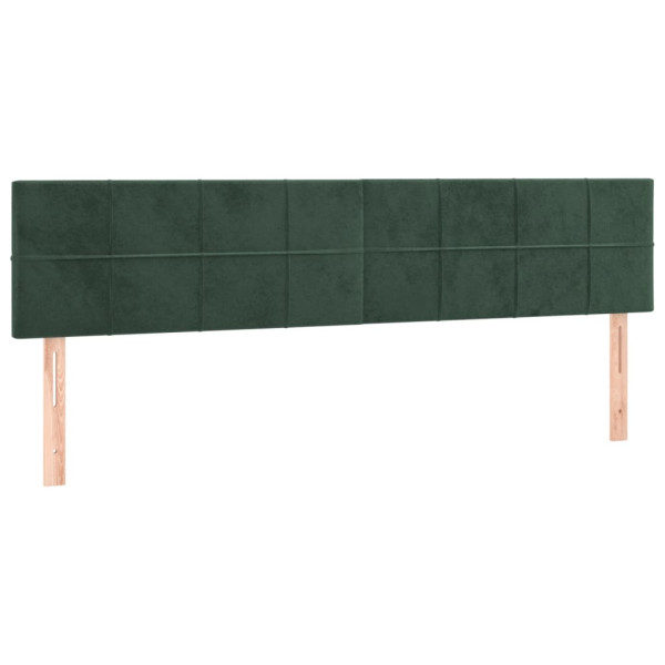 Wezgłowie Zielony 160 x 5 x 78/88 cm Aksamit vidaXL 533516