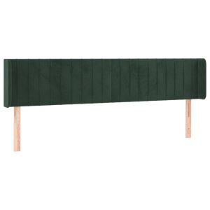 Wezgłowie Zielony 163 x 16 x 78/88 cm Aksamit vidaXL 380014 Wezgłowie Zielony 163 x 16 x 78/88 cm Aksamit vidaXL 380014
